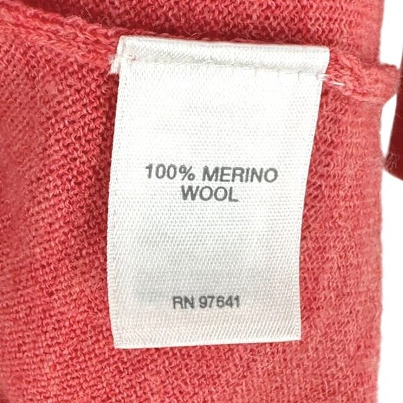 J Jill Rose Pink 100% Merino Lightweight Washable Wool Sweater Size Small - Picture 5 of 5